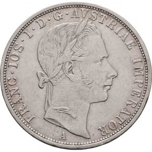 Rakouská a spolková měna, údobí let 1857 - 1892, 2 Zlatník 1859 A, 24.593g, nep.hr., dr.rysky, pěkn