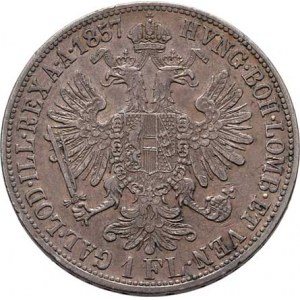 Rakouská a spolková měna, údobí let 1857 - 1892, Zlatník 1857 A, 12.245g, dr.hr., dr.rysky, skvrna,