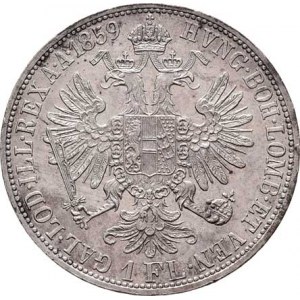 Rakouská a spolková měna, údobí let 1857 - 1892, Zlatník 1859 A - bez tečky za REX, 12.428g,