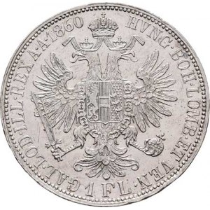 Rakouská a spolková měna, údobí let 1857 - 1892, Zlatník 1860 A - bez tečky za REX, 12.352g,