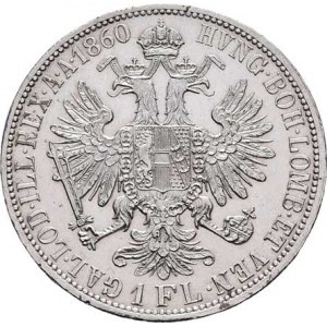 Rakouská a spolková měna, údobí let 1857 - 1892, Zlatník 1860 A - s tečkou za REX., 12.366g,
