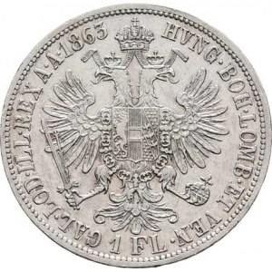 Rakouská a spolková měna, údobí let 1857 - 1892, Zlatník 1863 A, 12.315g, dr.hr., dr.rysky