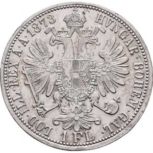 Rakouská a spolková měna, údobí let 1857 - 1892, Zlatník 1873, 12.235g, dr.hr., dr.rysky, dr.škr. R