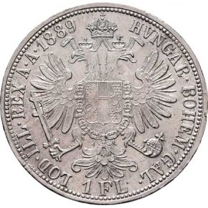Rakouská a spolková měna, údobí let 1857 - 1892, Zlatník 1889, 12.369g, dr.hr., nep.rysky