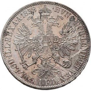 Rakouská a spolková měna, údobí let 1857 - 1892, Zlatník 1858 E - bez tečky za REX, 12.309g,