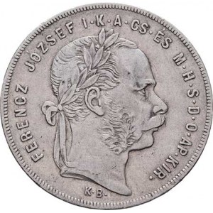 Rakouská a spolková měna, údobí let 1857 - 1892, Zlatník 1874 KB, 12.255g, dr.hr., dr.rysky, patina