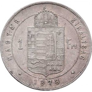 Rakouská a spolková měna, údobí let 1857 - 1892, Zlatník 1878 KB, 12.315g, dr.hr., dr.rysky, pěkná