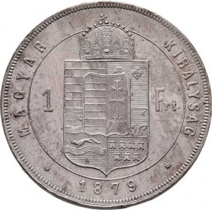 Rakouská a spolková měna, údobí let 1857 - 1892, Zlatník 1879 KB, 12.356g, dr.hr., nep.rysky, pěkná