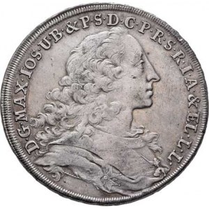 Bavorsko, Maximilian III. Josef, 1745 - 1777, Tolar 1753 - Madona, Mnichov, KM.500.2, Dav.1952,