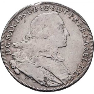 Bavorsko, Maximilian III. Josef, 1745 - 1777, Tolar 1755 - Madona, Mnichov, KM.500.2, Dav.1952,