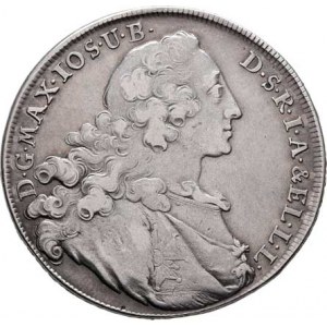 Bavorsko, Maximilian III. Josef, 1745 - 1777, Tolar 1761 - Madona, Mnichov, KM.519.1, Dav.1953,