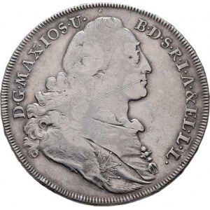 Bavorsko, Maximilian III. Josef, 1745 - 1777, Tolar 1772 - Madona, Mnichov, KM.519.1, Dav.1953,