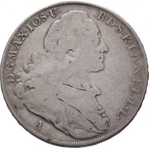 Bavorsko, Maximilian III. Josef, 1745 - 1777, Tolar 1774 A - Madona, Amberg, KM.519.2, Dav.1954,