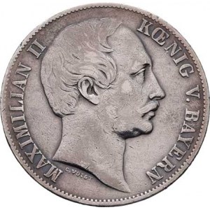 Bavorsko, Maximilian II., 1848 - 1864, Tolar spolkový 1859, KM.468 (Ag900), 18.511g,