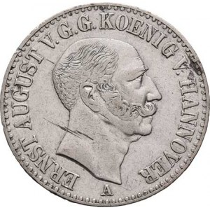 Hannover, Ernst August, 1837 - 1851, Tolar 1848 A, Clausthal, KM.197.1 (Ag750), 22.145g,