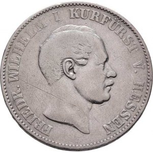Hessen-Kassel, Friedrich Wilhelm, 1847 - 1866, Tolar spolkový 1865, Sign.CP, KM.621.1 (Ag900, pouze