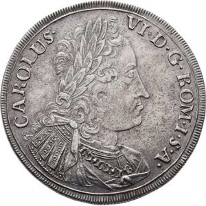 Lübeck - kapitula, Tolar 1727 HDF - s portrétem a titulem Karla VI. /