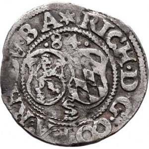 Pfalz - Simmern, Richard, 1569 - 1598, 1/2 Batzen (15)84 - s titulem Rudolfa II., Sa.2076