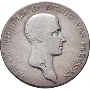 Prusko - král., Friedrich Wilhelm III.,1797 - 1840, Tolar 1810 A, Berlín, KM.387 (Ag750), 21.935g,