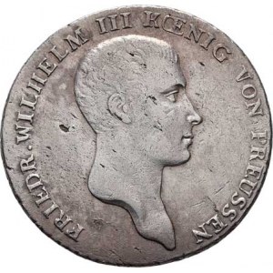 Prusko - král., Friedrich Wilhelm III.,1797 - 1840, Tolar 1813 A, Berlín, KM.387 (Ag750), 21.826g,