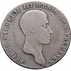 Prusko - král., Friedrich Wilhelm III.,1797 - 1840, Tolar 1815 A, Berlín, KM.387 (Ag750), 22.027g,