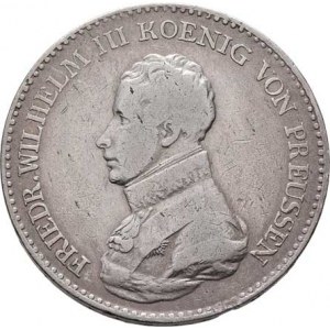 Prusko - král., Friedrich Wilhelm III.,1797 - 1840, Tolar 1817 A, Berlín, KM.396 (Ag750), 21.961g,