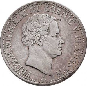 Prusko - král., Friedrich Wilhelm III.,1797 - 1840, Tolar 1840 A, Berlín, KM.419 (Ag750, pouze 11.0