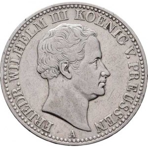 Prusko - král., Friedrich Wilhelm III.,1797 - 1840, Tolar výtěžkový 1834 A, KM.420 (Ag750, pouze 50
