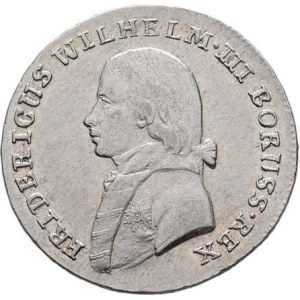 Prusko - král., Friedrich Wilhelm III.,1797 - 1840, 4 Groš 1808 G, Štětín, KM.370 (Ag521), 5.267g,