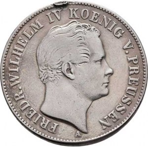 Prusko - král., Friedrich Wilhelm IV., 1840 - 1861, Tolar 1844 A, Berlín, KM.445 (Ag750), 22.089g,