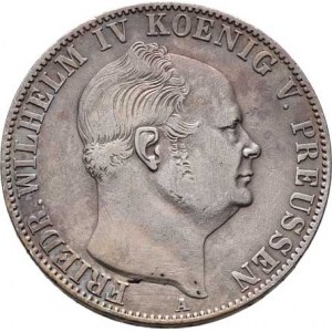 Prusko - král., Friedrich Wilhelm IV., 1840 - 1861, Tolar 1855 A, Berlín, KM.465 (Ag750), 21.892g,