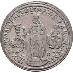 Řád německých rytířů, av. Maxmilián, 1590 - 1618, 1/2 Tolar 1614 CO, KM.53, podobný jako M-T.370,