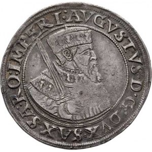Sasko, August I., 1553 - 1586, 1/4 Tolar 1554, Freiberg-Alnpeck, Haupt.str.44