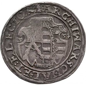 Sasko, August I., 1553 - 1586, 1/4 Tolar 1554, Freiberg-Alnpeck, Haupt.str.44