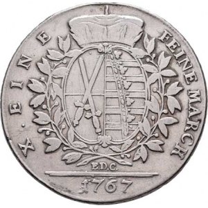 Sasko, Friedrich August III., 1763 - 1806, Tolar 1767 EDC, Drážďany, KM.983 (Ag833), 27.598g,