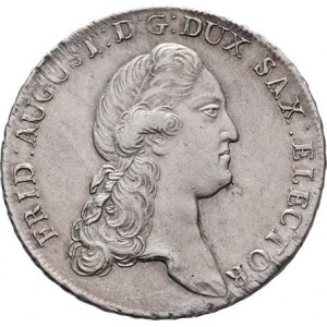 Sasko, Friedrich August III., 1763 - 1806, Tolar 1790 IEC, Drážďany, KM.992.2 (Ag833), 27.997g,