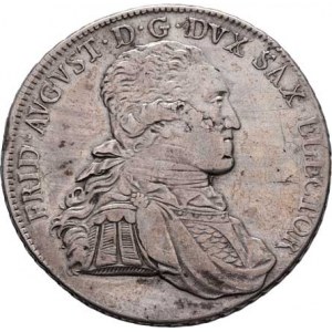 Sasko, Friedrich August III., 1763 - 1806, Tolar 1795 IEC, Drážďany, KM.1027.2, 27.836g, hr.,