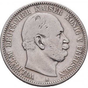 Prusko, Wilhelm I., 1861 - 1888, 2 Marka 1876 A, Berlín, KM.506 (Ag900), 10.850g,