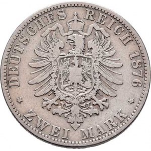 Prusko, Wilhelm I., 1861 - 1888, 2 Marka 1876 A, Berlín, KM.506 (Ag900), 10.850g,