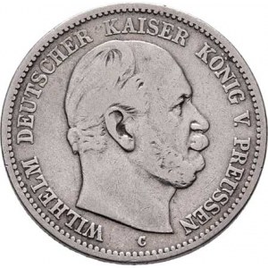Prusko, Wilhelm I., 1861 - 1888, 2 Marka 1876 C, Cleve, KM.506 (Ag900), 10.809g,