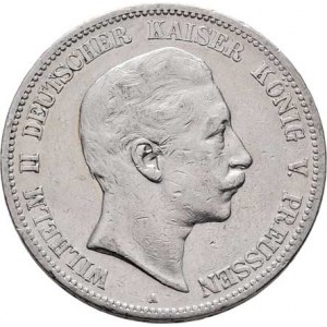 Prusko, Wilhelm II., 1888 - 1918, 5 Marka 1899 A, Berlín, KM.523 (Ag900), 27.578g,