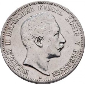 Prusko, Wilhelm II., 1888 - 1918, 5 Marka 1902 A, Berlín, KM.523 (Ag900), 27.683g,