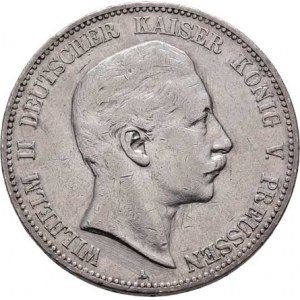 Prusko, Wilhelm II., 1888 - 1918, 5 Marka 1903 A, Berlín, KM.523 (Ag900), 27.672g,