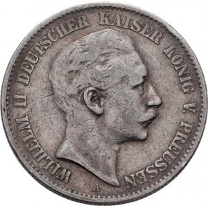 Prusko, Wilhelm II., 1888 - 1918, 2 Marka 1896 A, Berlín, KM.522 (Ag900), 10.975g,
