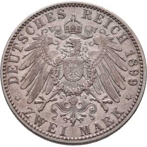 Prusko, Wilhelm II., 1888 - 1918, 2 Marka 1899 A, Berlín, KM.522 (Ag900), 11.019g,