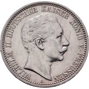 Prusko, Wilhelm II., 1888 - 1918, 2 Marka 1904 A, Berlín, KM.522 (Ag900), 11.076g,