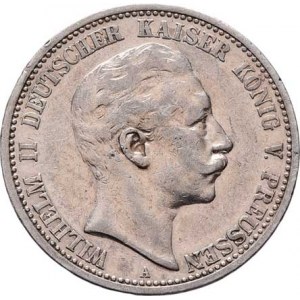 Prusko, Wilhelm II., 1888 - 1918, 2 Marka 1904 A, Berlín, KM.522 (Ag900), 11.031g,