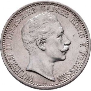 Prusko, Wilhelm II., 1888 - 1918, 2 Marka 1911 A, Berlín, KM.522 (Ag900), 11.093g,