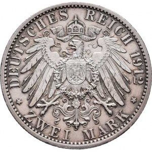 Prusko, Wilhelm II., 1888 - 1918, 2 Marka 1912 A, Berlín, KM.522 (Ag900), 11.104g,