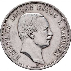 Sasko, Friedrich August III., 1904 - 1918, 3 Marka 1911 E, Drážďany, KM.1267 (Ag900), 16.594g,